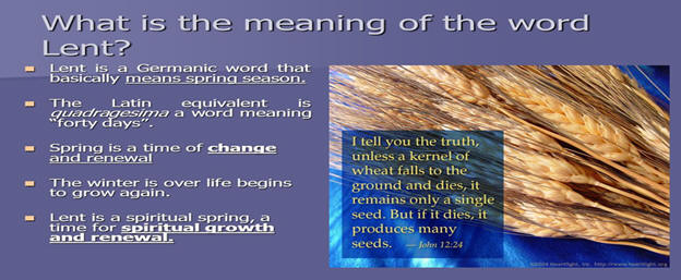 Meaning of Lent
