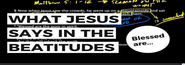 WHAT JESUS SAYS IN THE bEATITUDES